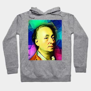 Denis Diderot Colourful Portrait | Denis Diderot Artwork 7 Hoodie